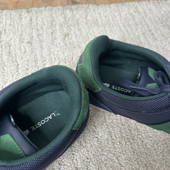 Lacoste Men Shoes Chaymon 123 2 Navy Green Leather Casual Sneakers Shoes Sz 11 main image 5